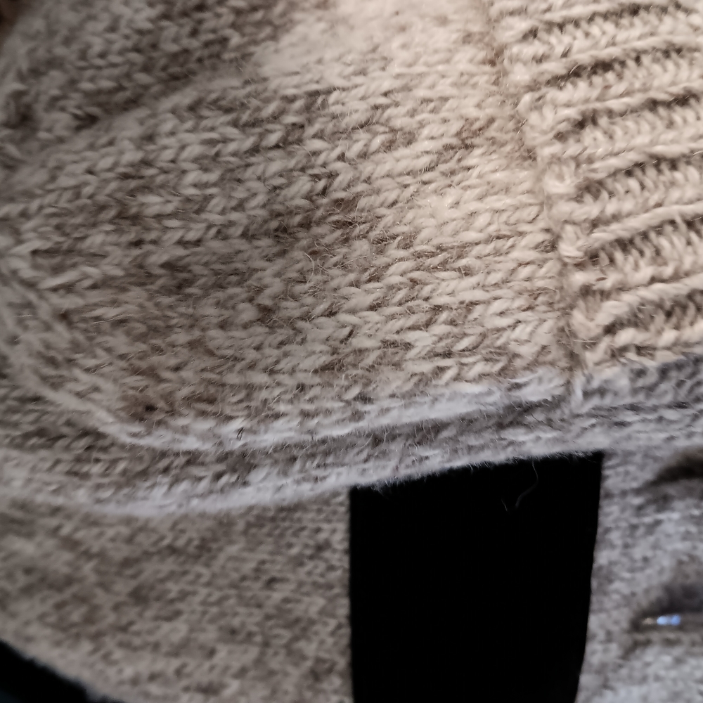 Men's Heathered Cream Knit Sweater